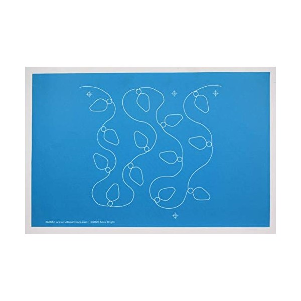 Full Line Stencil - Christmas Lights - Edge to Edge