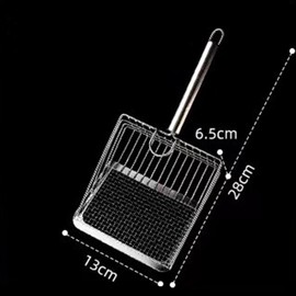 DUSTNIX Cat Litter Scoop, Metal cat Litter scoopers, Deep Shovel,cat Litter Sifter, Kitten Poop Sifting,Heavy Duty Speed Sifter for Litter Box(Only Scoop)
