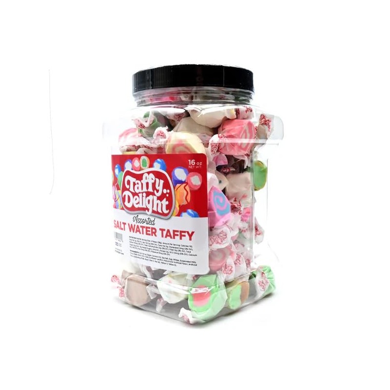 Taffy Delight Salt Water Taffy (16oz, Assorted Mix)