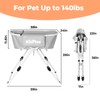 KITPLUS Portable Dog Bathtub, 5 Height Adjustable Dog Washing Station