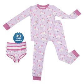 Zip N' Bear Baby Girl Soft Buttery Bamboo Viscose Pajamas Kardashian Pjs - Unicorn Utopia (US, Age, 5 Years, Unicorn)