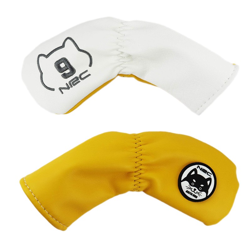 HELLO NRC Golf Headcovers for Putter Black Four-leaf clover golf