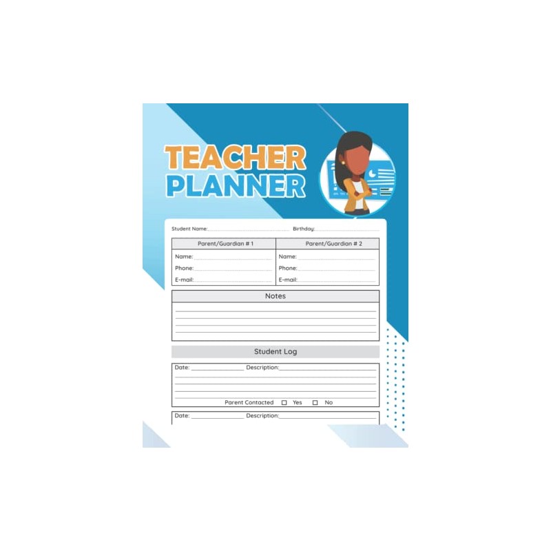 Teacher Planner: Large Weekly and Monthly Teacher Organizer, Lesson Plan