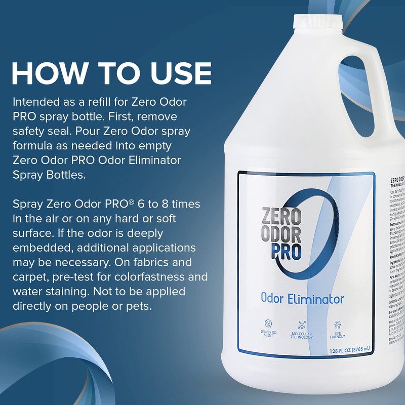 Zero Odor Pro - Commercial Strength Odor Eliminator & Neutralizer,