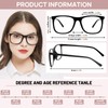 AEZUNI 4 Pack Retro Oversized Square Reading Glasses for Women
