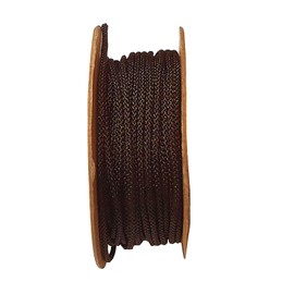 Paracord Rope, Brown, 2 mm, Polyester Blend, 13 Metres Nylon Band, Brown, Nylon Cord Thread Fabric Craft Cord for DIY Necklace, Bracelet, Craft, Jewellery Making