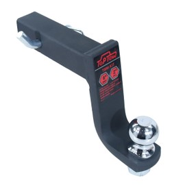 TOPTOW 64171 Trailer Hitch Ball Mount Kit with 2 inch Trailer Ball and 5/8 inch Hitch Pin, 6 inch Drop, Fits 2 inch Hitch Receiver, Matte Black