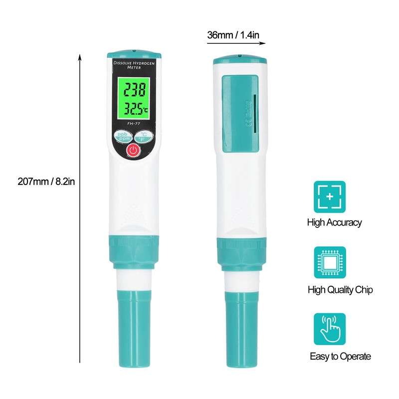 Topyond PH Meter Water, Digital PH Pen, High Precision Electrode,