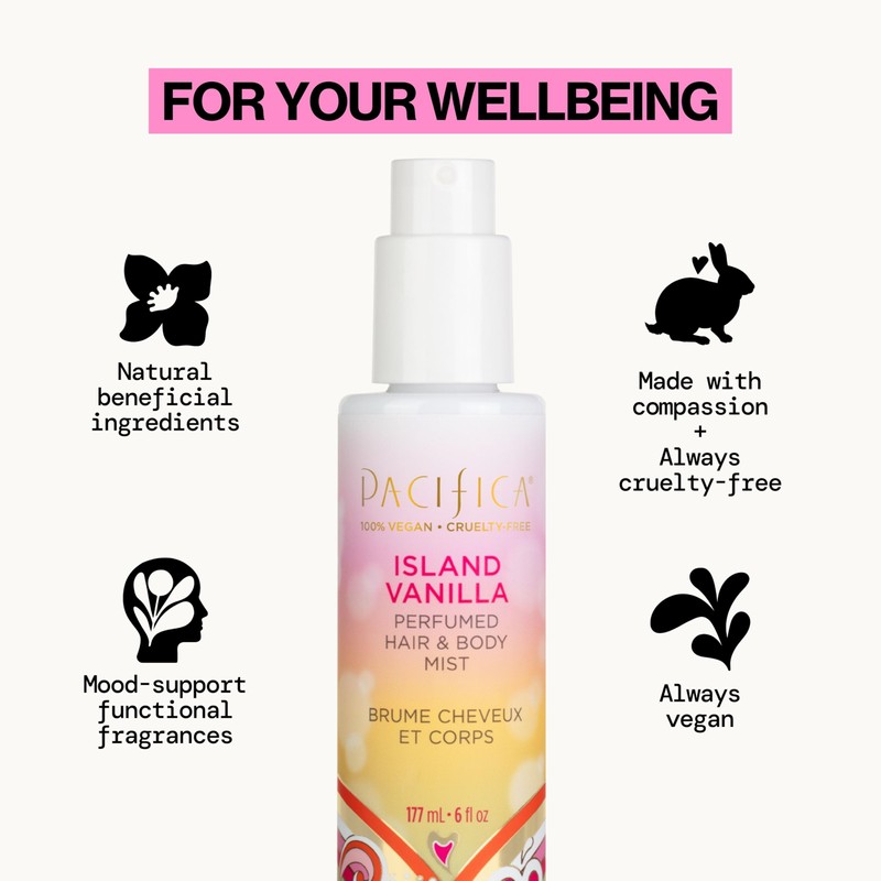 Pacifica Island Vanilla Hair Mist Perfume and Full Body Spray