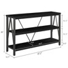 HOMISSUE Entryway Console Table, Rustic Console Tables with Wide Storage,