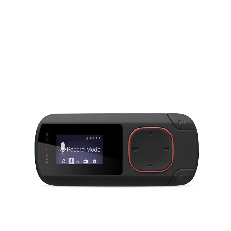 Energy MP3 Music Player Bluetooth Clip Coral (8GB, Clip, Radio