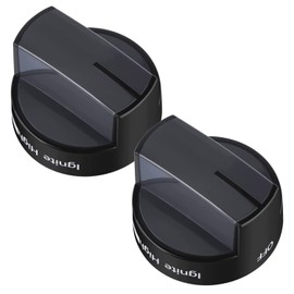 Seentech W10339442 Whirlpool Stove Knobs Cooktop Surface Burner Control Knobs Black Compatible with Whirlpool Gas Range/Stove/Oven - Repalces: W10339442, WPW10339442VP, 2311008, AP6019877 (2 Pack)