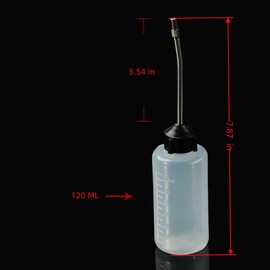 WHTCHSU 3 Pcs Needle Oiler (4 OZ), Precision Gun Oil Bottle, LDPE Oil Applicator with Extra Long 3.5 Inch Stainless Needle Tip – Easy to Use for Gun Oil, Crafts, Hinges, Sewing Machines and More