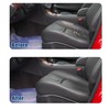 AOUTTUOA Driver Side Bottom Perforated Leather Seat Cover Black Compatible