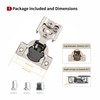 STIANC 60 Pack 1/2" Overlay 4D Soft Close Hinges for