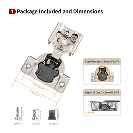 STIANC 60 Pack 1/2" Overlay 4D Soft Close Hinges for Face Frame Kitchen Cabinet, Adjustable Closing Speed, Quiet Self-Shut Door, 105 Degree