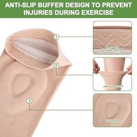 1 Pair Gel Knee Pads for Figure Skating & Dance - Breathable Cushion Support Pads for Men, Women & Girls