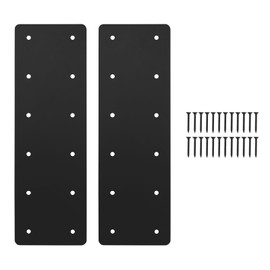 2 Pack 15.7"x5" Straight Steel Plate,Heavy Duty Flat Mending Plate ,Post to Beam Connectors Repair Bracket,I Shape Strap,Pergola Brackets for Wood 6x6 6X8 Lumber