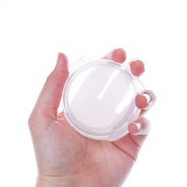 Double-Sided Puff Storage Case Air Cushion Round Organizer Double Air Puff Case 9ea