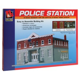 Life-Like Trains N Scale Building Kit - 5th Precinct Police Station