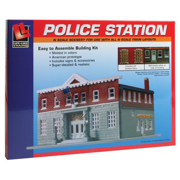Life-Like Trains N Scale Building Kit - 5th Precinct Police