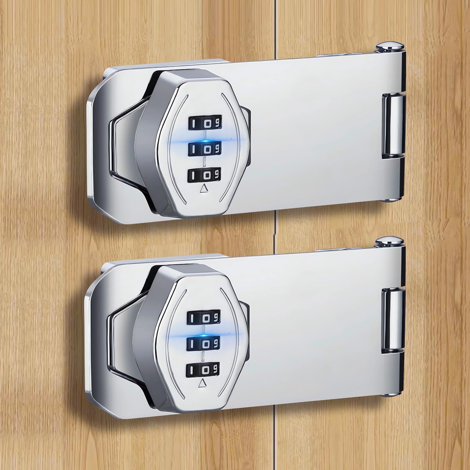 Cabinet Door Locks - Keyless Combination Lock with Code for Double ...