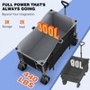 Raynesys 300L Collapsible Wagons Cart with Wheels Foldable, 440lbs Heavy