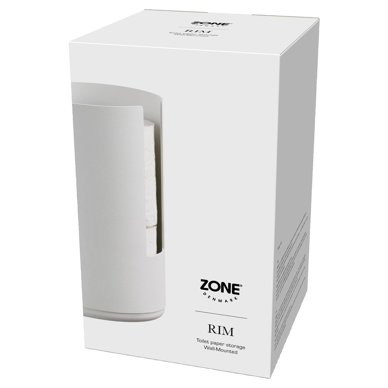 Zone Denmark Rim Wall Toilet Roll Holder, Diameter 13.2 cm,