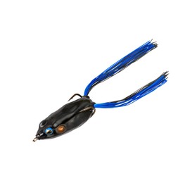 BOOYAH Pad Crasher Topwater Bass Fishing Hollow Body Frog Lure with Weedless Hooks, Night Train