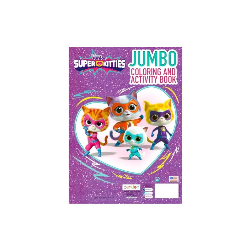 Super Kitties Coloring Book and Sticker Set for Kids
