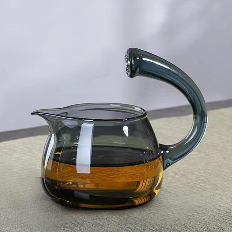 Fire Kirin Glass Teapot Set Semi Automatic Drip Rotating with