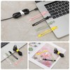 TUGEUNYU 25Pcs Silicone cable ties reusable cable management ties USB