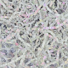 GoooodGift - 3 oz - Diamond White - Crinkle Cut Paper Shred Filler for Gift Wrapping, Gift Box Stuffing Birthdays, Basket Filling Mother's Day Christmas