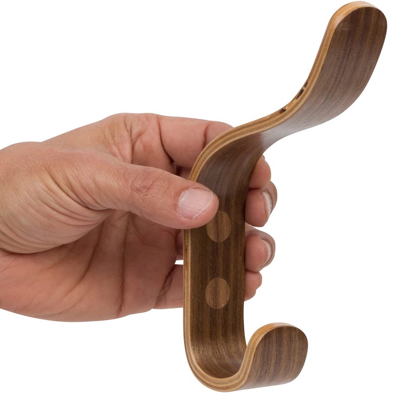 Plywood Wall Hooks Set of 4 Wood Coat Hooks Hanging