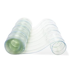 HIDROSIL Plastic Vinyl Door Flaps for DIY Dog House - 8' x 12", Clear, Doggy Door Replacement Strips, Doghouse or Kennel Door Flap, Easy Install