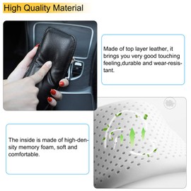 Ankey 4 Pack Soft Leather Car Center Console Knee Leg Elbow Cushion Pad, Car Knee Cushion Elbow Pillow Thigh Support Comfort Pillow