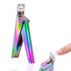Rainbow Stainless Steel Nail Clippers for Acrylic Nails - Professional