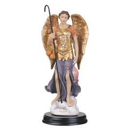 ICE ARMOR 5" H Archangel Raphael Statue Angel of Healing Holy Figurine Religious Decoration
