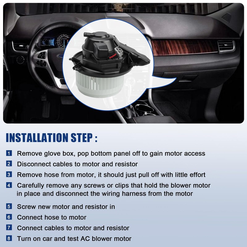 A-NAFTULY AC Blower Motor Fan Replacement Fits for 1999-2006 Volvo