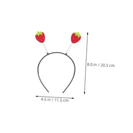 FOMIYES 3pcs Toddler Strawberry Headband Fruit Hair Hoop Food Costume Headwear Hair Accessories For Festivals And Dress-up Parties