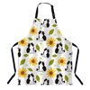BGBDEIA Cartoon Cat and Sunflower Chefs Apron, Cooking and Baking