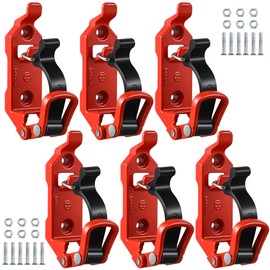 6 Pcs Shovel Holder for Truck, Heavy Duty Shovel Mounts for Roof Rack, Quick Release Axe Holder Mount Kit, Metal and Rubber Car Accessories/ Garage Storage/ Truck/ Wall Mounting Brackets