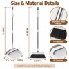 Upright Broom and Dustpan Set – 180° Foldable Dustpan with