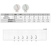 SASAME AS-02 Athlete Kiss Hook, Red, 4 Fishing Hooks