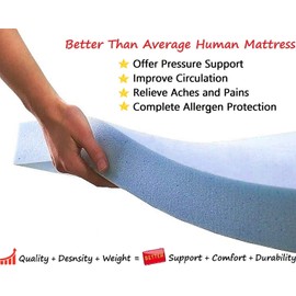 Dogbed4less Large Orthopedic Memory Foam Dog Bed for Medium to Large Dogs with Durable Waterproof Internal Case, Removable Washable Denim Cover + Bonus Pet Bed Cover, 41X27X4 Fit 42X28 Dog Crate, Blue