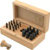 FindingKing Set of 24 Bezel Setting Punches in Wooden Box
