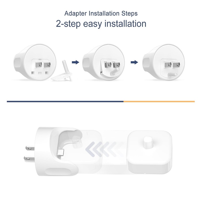 2-in-1 Wall Mount Charger for Oral-B Electric Toothbrush iO 2/3/4/5/6,