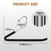 Pant Hanger,10 Pack,Pants Hnager Open Ended,Black