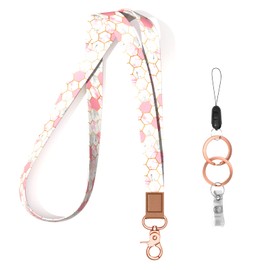 Rimilak Neck Lanyard Key Chain, Long Lanyard Strap Keychain Holder for Women Men Car Keys ID Badges Card Wallet Phone Camera