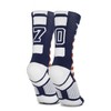 ChalkTalkSPORTS Custom Team Number Sockets | USA Number Socks |